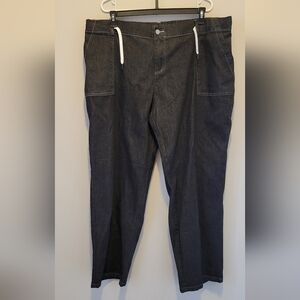 Dark Denim Jogger Pants